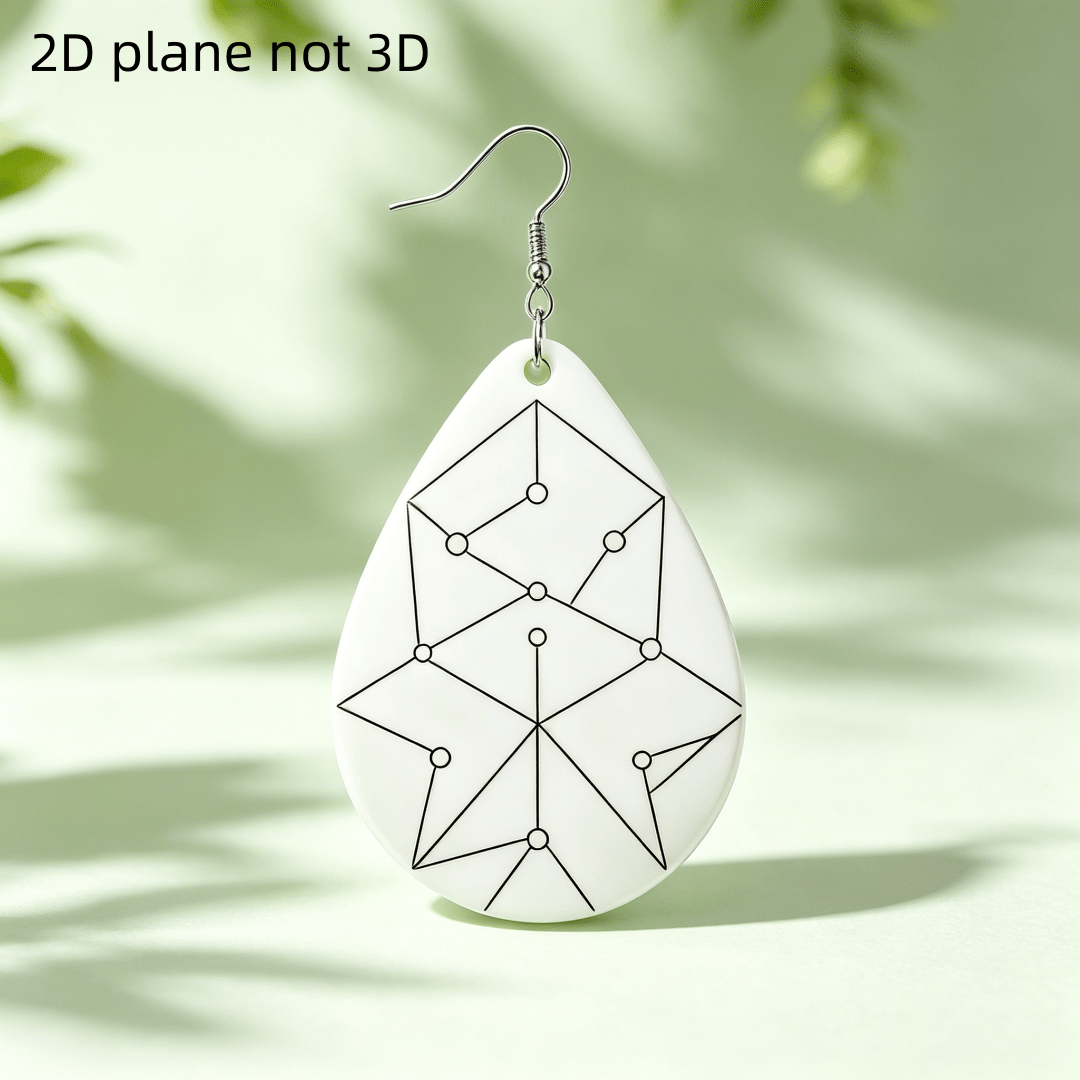 Minimalist Constellation Star Map Dangle Earrings